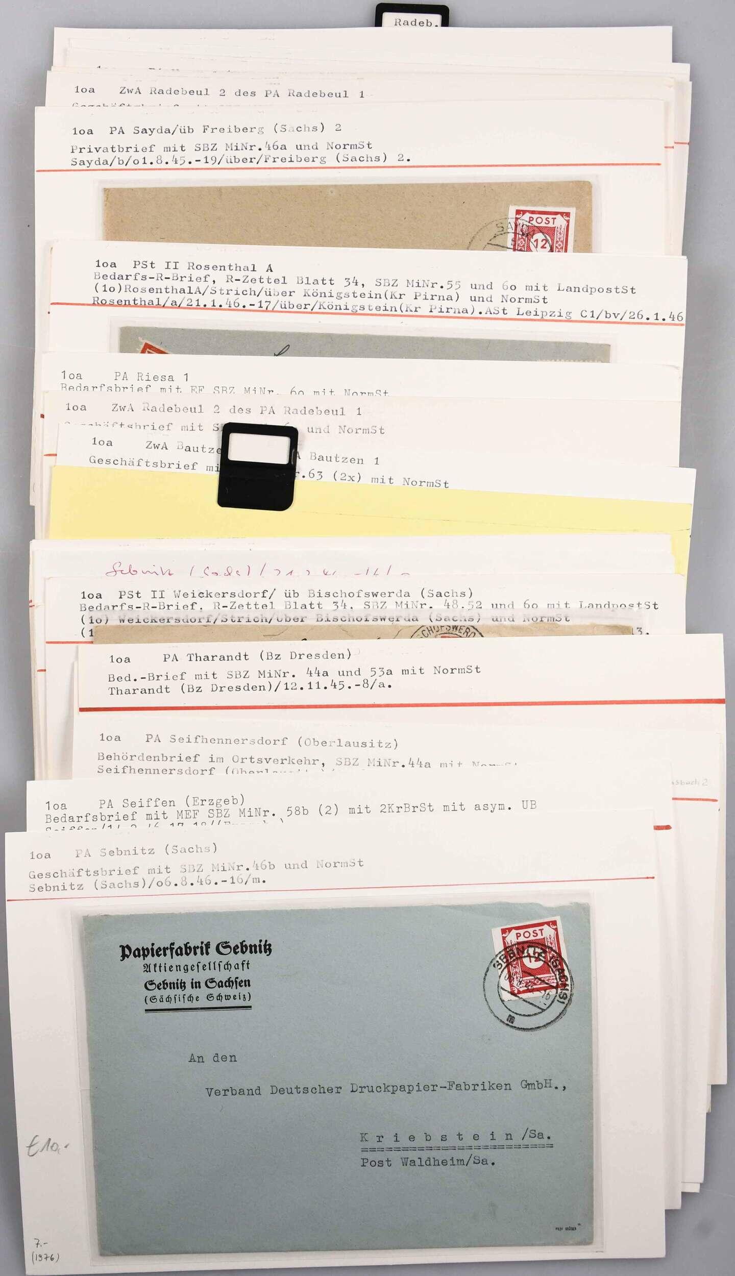 Über 100 Briefe bzw. Postkarten, mit vielen Bedarfsstücken, in ...