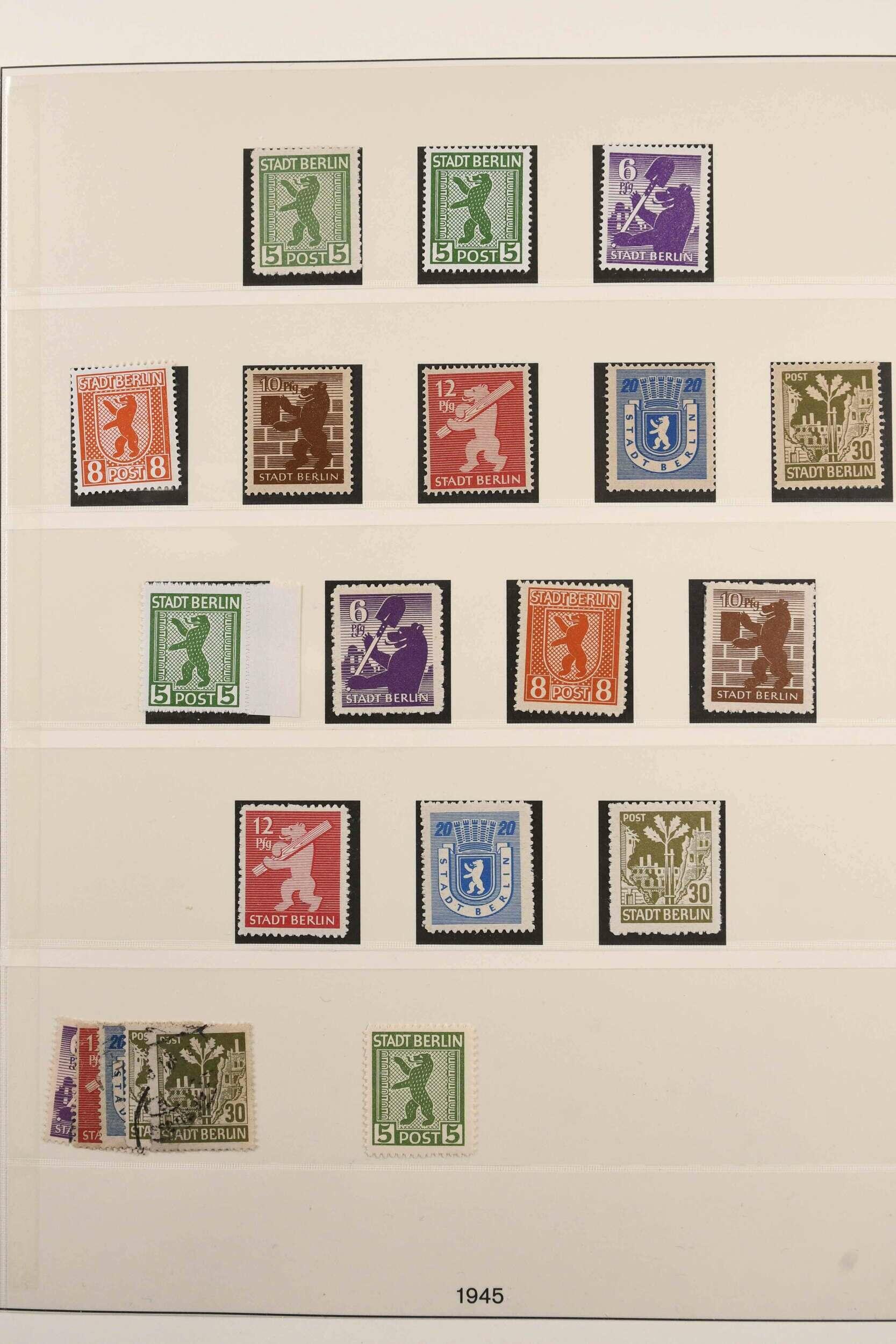 1945-1949. Postfrische und gestempelte, in den Hauptnummern ...