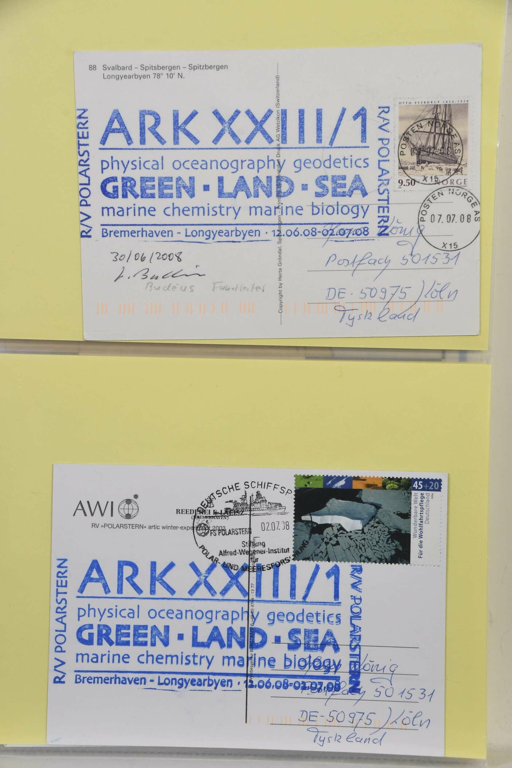 ARKTIS / NORDPOLAR-Forschung 1983-2018, zehn große Ordner mit ...