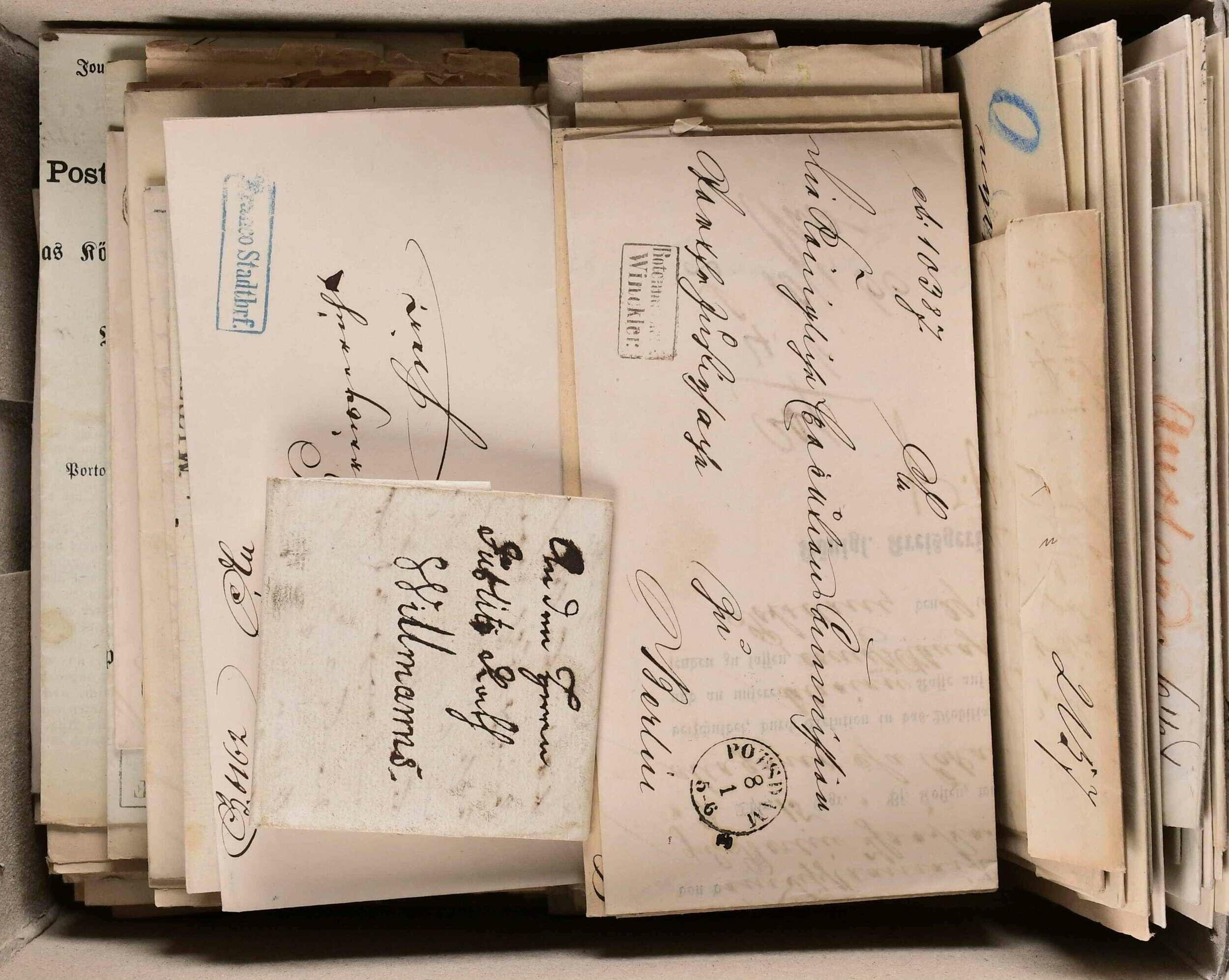 BERLIN und BRANDENBURG 1795-1875, Vorphilatelie und markenlose Briefe ...