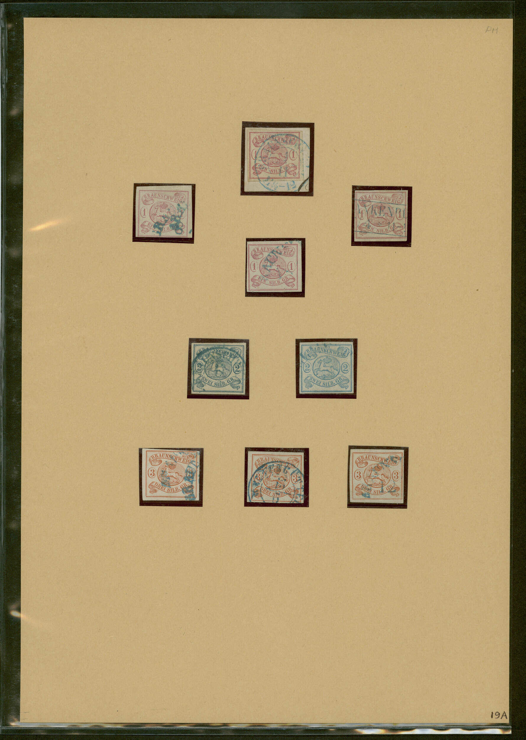 BRAUNSCHWEIG 1852-1867, gemischt ungebraucht und gestempelt geführt, ...