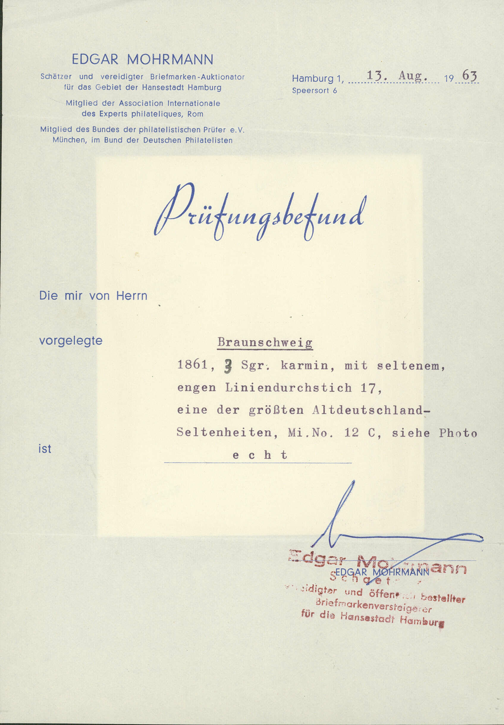 Image 4 for lot number 5864 for Ulrich Felzmann 185th Auction