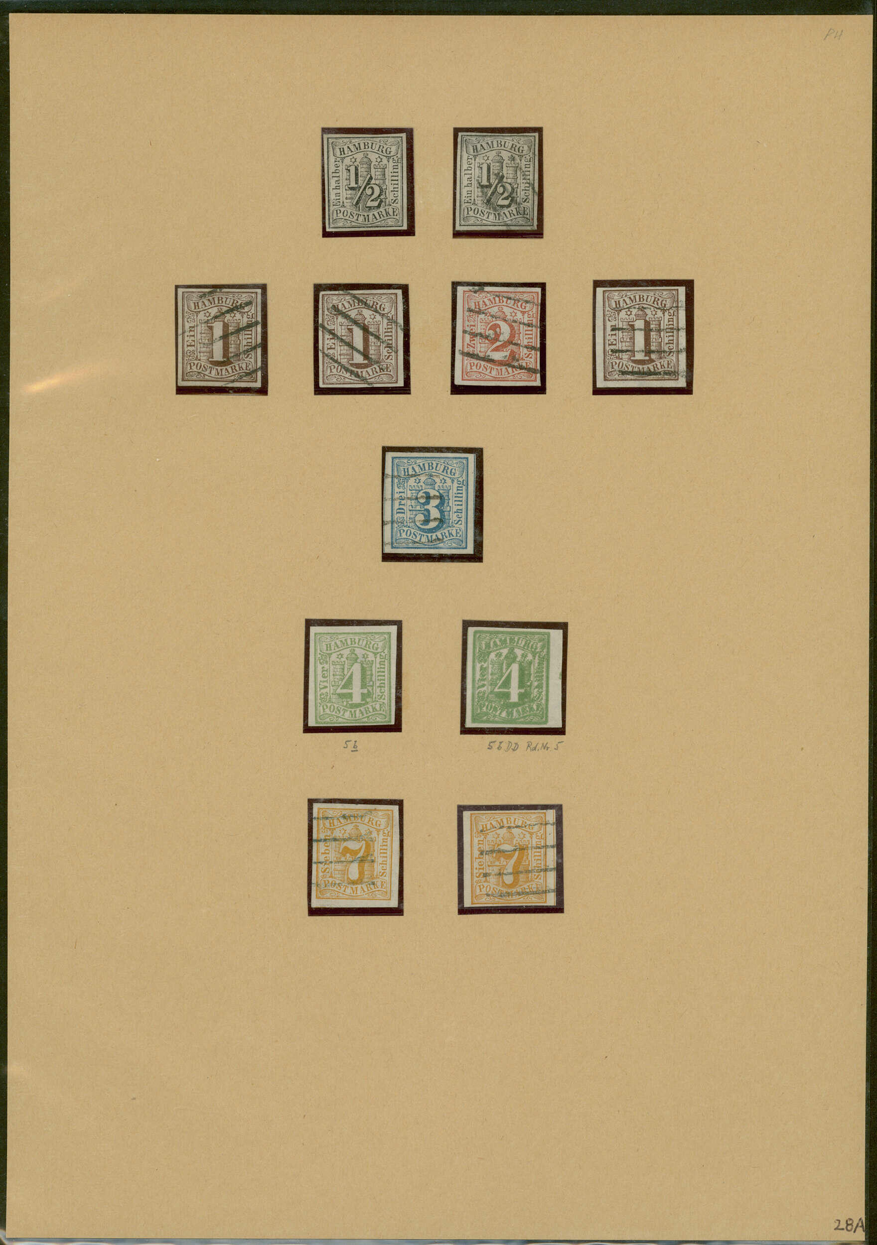 HAMBURG 1859-1867, gemischt ungebraucht und gestempelt geführt, ...
