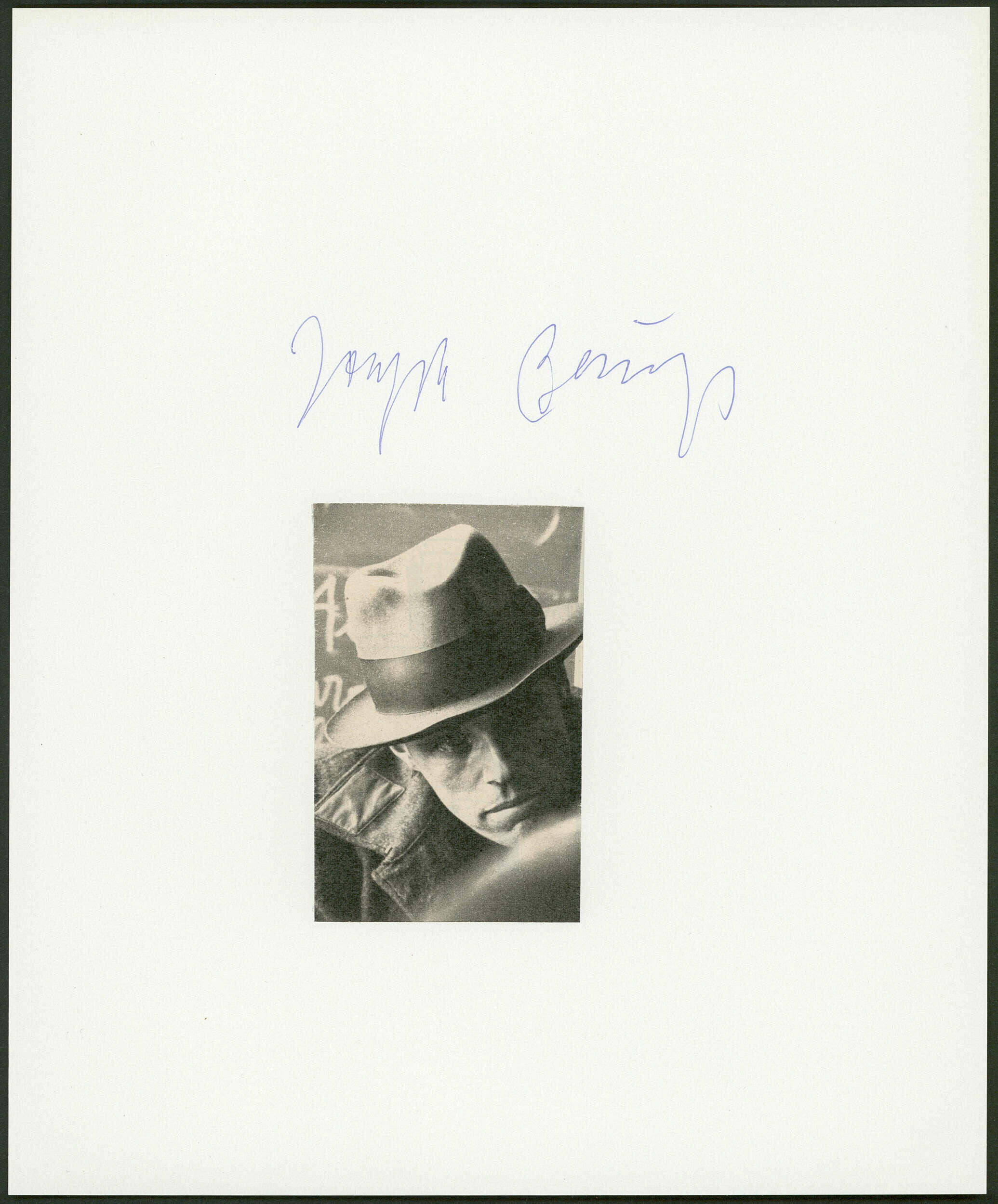 BEUYS, Joseph (1921-1986), dt. Objektkünstler und Bildhauer, sign. ...