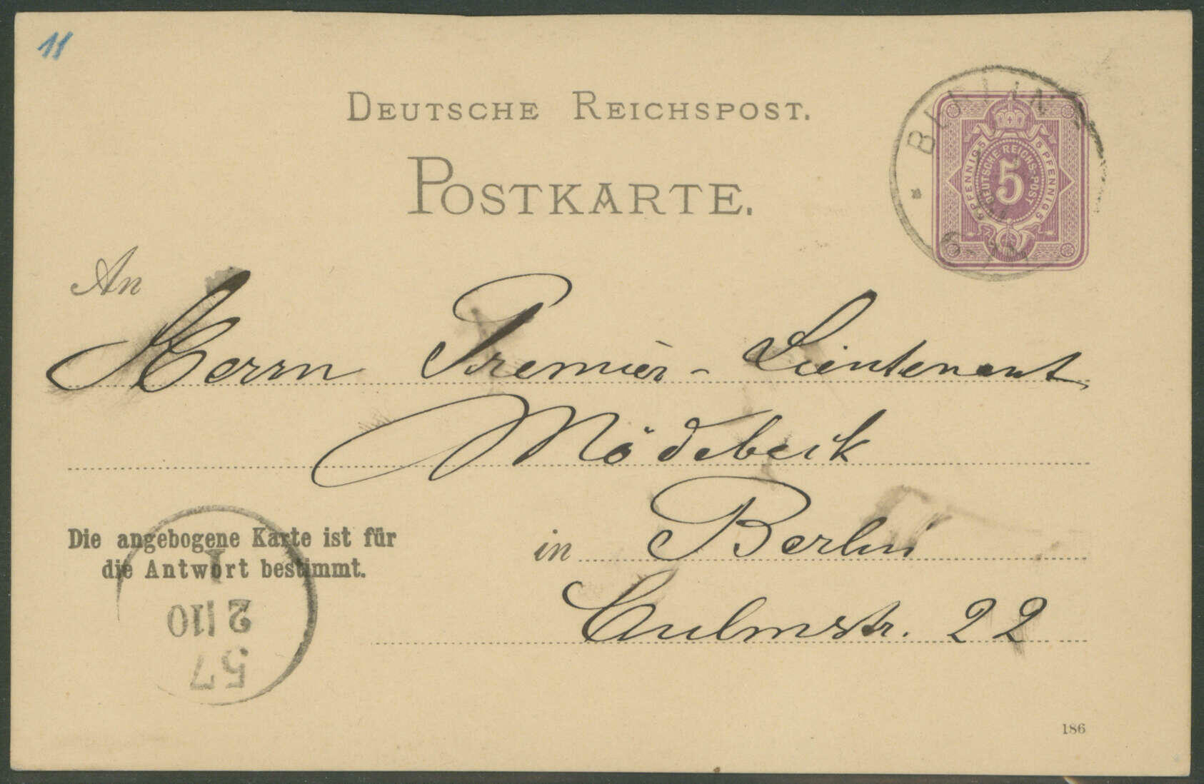 Image 1 for lot number 834 for Ulrich Felzmann 185th Auction