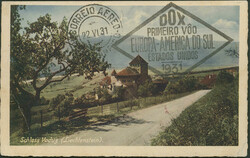 Amerikaflug 1931, liechtensteinische Post, Karte ab Vaduz via Rio de ...