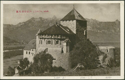 Lausannefahrt 1931, Liechtenstein - Post, Sonderkarte "Schloss Vaduz" ...