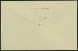 Lausannefahrt 1931, Sonderumschlag mit eingedruckten Zeppelinetikett ...