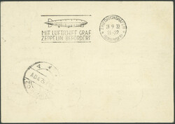 6. Südamerikafahrt 1932, Chilenische Post, Vordruckkarte ab Osorno 8 ...