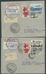 Italienfahrt Cyrenaica - Post 6 Belge mit jeweils portogerchter ...