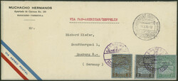 1. Nordamerikafahrt 1936, Venezuela - Post, Brief ohne ...
