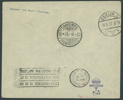 1. Südamerikafahrt 1932, Brief ab London 19.3.32 via Berlin 19.3. ...