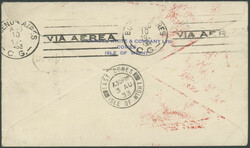 4. Südamerikafahrt 1933, Brief ab East Cowen "ISLE OF WIGHT" 3.8. ...