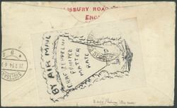 4. Südamerikafahrt 1934, dreiseitig geöffnete Drucksache in MIF mit ...