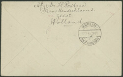 Polarfahrt 1931, Etappe Friedrichshafen-Leningrad, Brief ab Utrecht ...