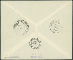 6. Südamerikafahrt 1933, R-Brief ab Breda mit SStp "24. ...