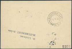 4. Südamerikafahrt 1932, R-Karte ab Malmö 30.4. mit seltenem ...