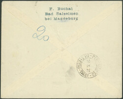 Chicagofahrt 1933, Friedrichshafen - Recife, R-Brief ab Mahe 22.9. ...