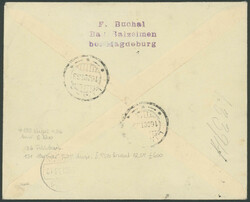 8. Südamerikafahrt 1933, R-Brief aus Yaounde 30.8. via ...