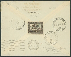 9. Südamerikafahrt 1932, R-Brief ab Lattaquié 4.10.1932 via ...
