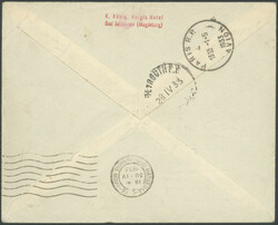 1. Südamerikafahrt 1933, R-Brief ab Lattaquie 28.4. via Marseille 30 ...