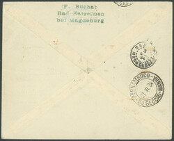 3. Südamerikafahrt 1934, Argentinienfahrt, R-Brief St. Denis 22.4. ...