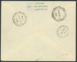 6. Südamerikafahrt 1934, R-Brief ab Djibouti 31.6. via Marseille 12 ...