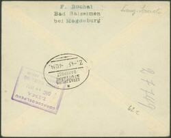 Weihnachtsfahrt 1934, Stuttgart - Recife, R-Brief ab Djibouti 24.11. ...