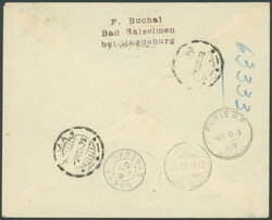 7. Südamerikafahrt 1933, R-Brief ab Lome 24.8., Dakar 6.9., Paris 11 ...