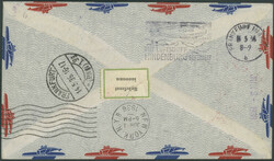 1. Nordamerikafahrt 1936, Brief ab Caracas 2.5. mit violettem ...