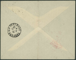 1917, 5 C yellow-green architectural monuments on envelope for the ...