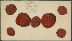 8 Ö im Dreierstreifen, ein Wert schadhaft, je mit Nummernstempel ...