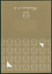 Mariehamn Gold-Block postfrisch in original Faltkarte, hier Nummer ...