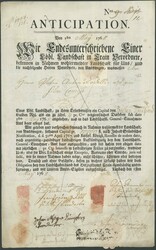 LAIBACH, dekorativ gedrucktes Dokument ANTICIPATION als ...