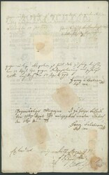 LAIBACH, dekorativ gedrucktes Dokument ANTICIPATION als ...