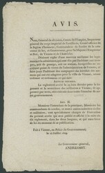 WIEN, napoeleonische Zeit, zweisprachig deutsch und französisch ...