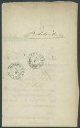 3 Kr rot auf Maschinenpapier, farbfrisch und bis auf eine kurze ...