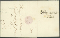 9 Kr blau in Type I auf Handpapier, ringsum tadellos voll- bis ...