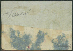 1,05 Kr Zeitungsmarke blau im waagerechten Paar, ringsum voll- bis ...