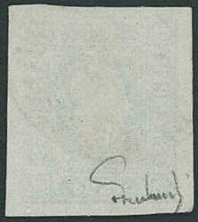 1,05 Kr Zeitungsmarke dunkelblau, ringsum breitrandig mit zartem ...