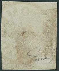 1,05 Kr Zeitungsmarke lila, ringsum breitrandig mit geringer Patina ...