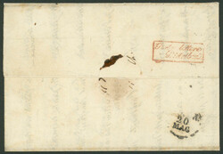 15 C zinnoberrot in Type I sowie Type II je auf geripptem Handpapier ...