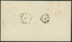 2 So gelb, eng gezähnte Doppeladler-Ausgabe 1863 in äußerst ...