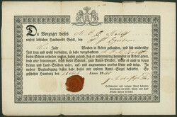 HAMBURG - 2 historische Dokumente: KUNDSCHAFT der Weiß- und ...