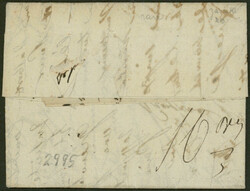1805, "B.AU G.L. PORTE-PAYE ARM. D'HANOVRE", roter L2 nebst rotem ...