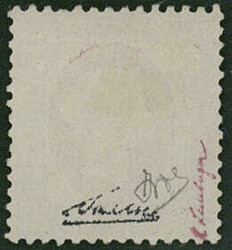 1/4 Schilling grün/karmin, der Fehldruck vom 26.9.1873, entwertet ...