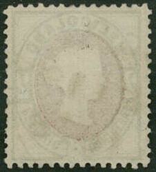 2 Pfennig / 2 Farthing grün/lilakarmin, entwertet mit Helgoländer ...