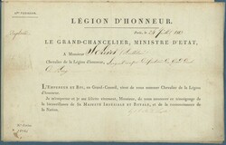 HERZOGTUM BERG 1813, Mappe aus napoleonischer Zeit mit Urkunden, ...