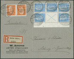 1100110: Deutsches Reich, 1923/32 Weimarer Republik - Zusammendrucke