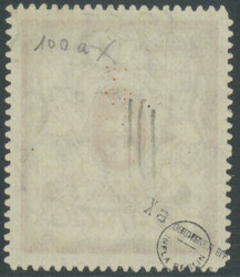 50 Mark Staatswappen, Wasserzeichen 2 X, zeitgerecht entwertet ZOPPOT ...